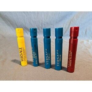 5 X Versace Eros Energy, Flame, Eau de Parfum 0.03 oz EACH SPRAY Samples